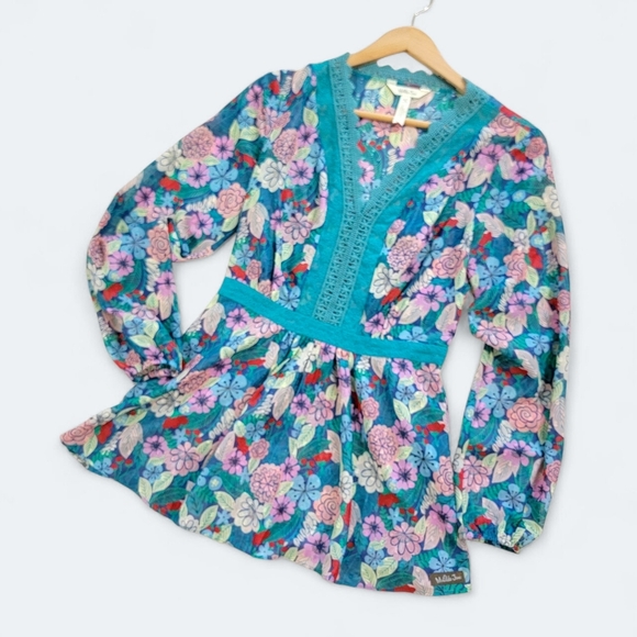 Matilda Jane Floral and Lace Top Size XS - Picture 1 of 16